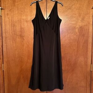 Black slip dress